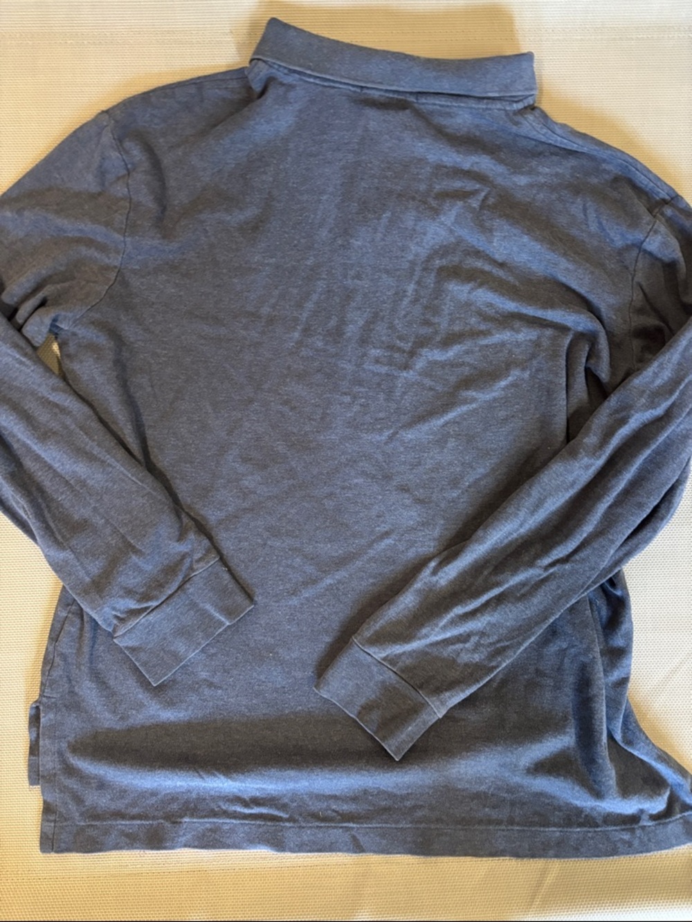 Polo by Ralph Lauren Long-Sleeve Polo in Heather Blue men’s sz M Pima cotton - Picture 6 of 6